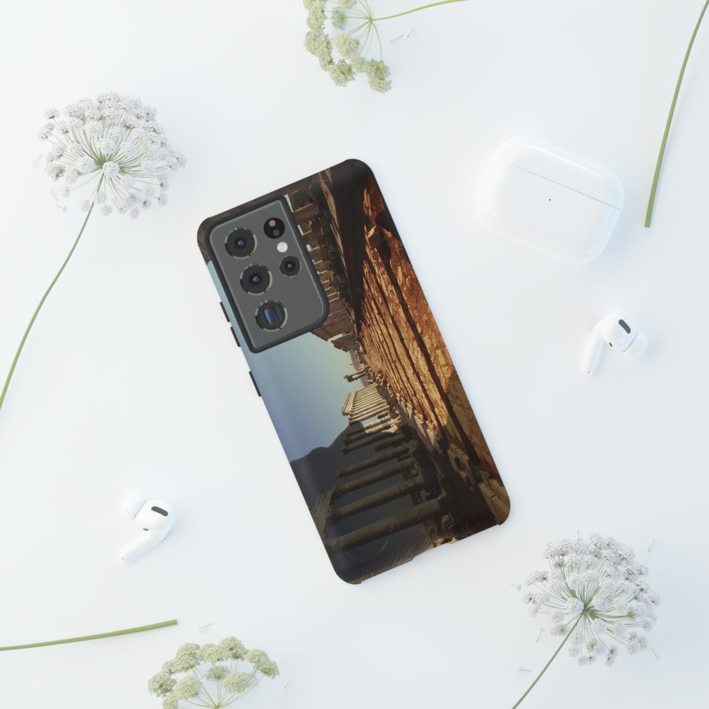 Traiano in the Colonnade of Apamea Phone Cases