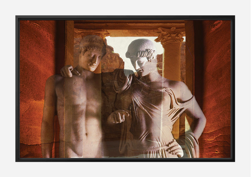 Elettra and Oreste Canvas Print - Roman Tragic Drama Art
