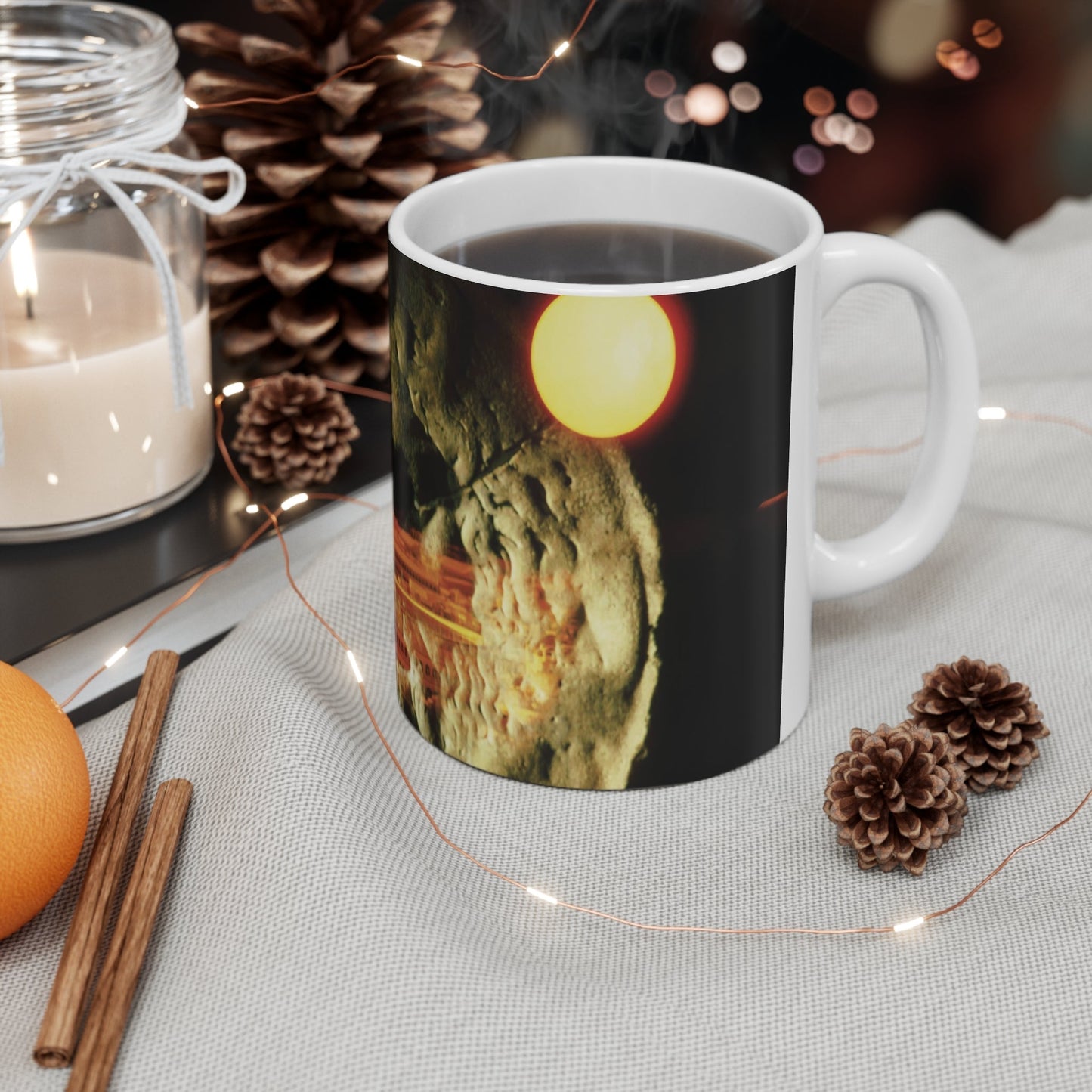 The Mouth of Truth White Mug 11oz