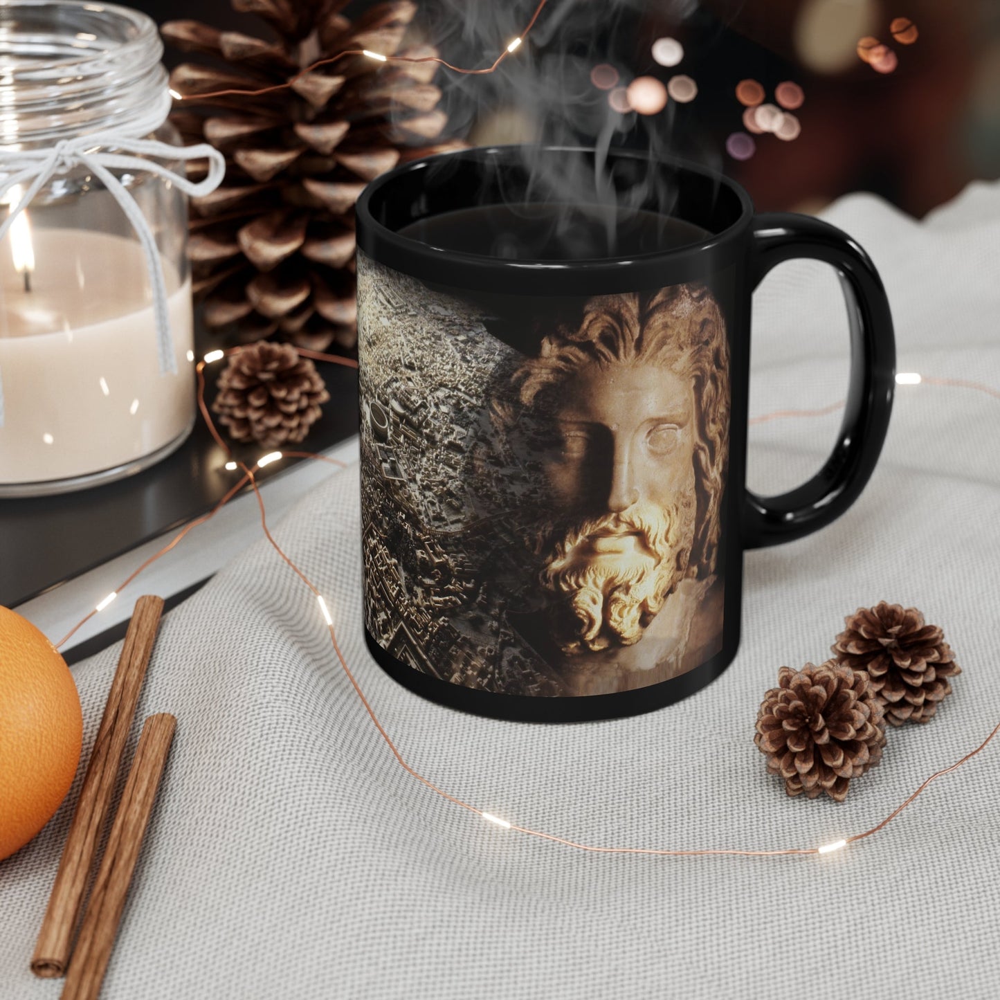 Rome & Its Capitoline Jupiter 11oz Black Mug