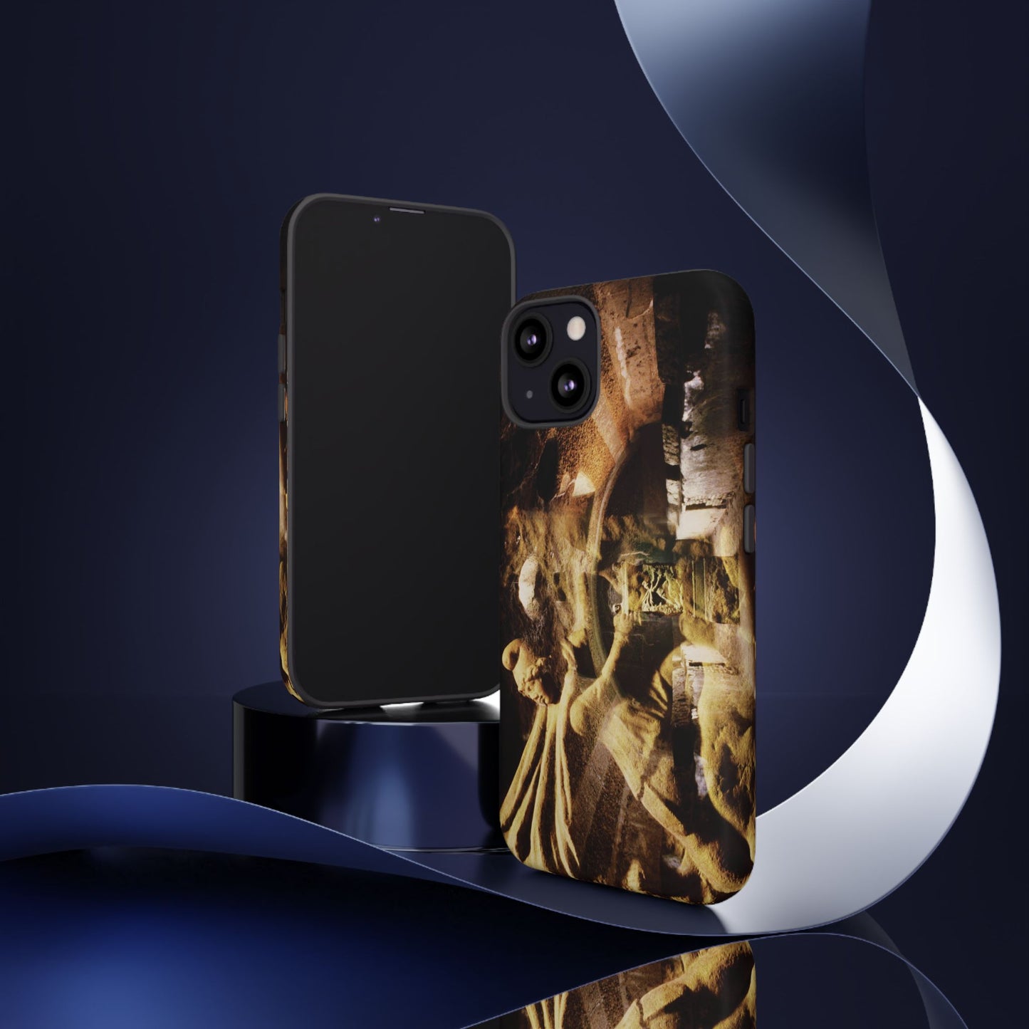 Mithras in his mithraeum of ancient Ostia Phone Cases