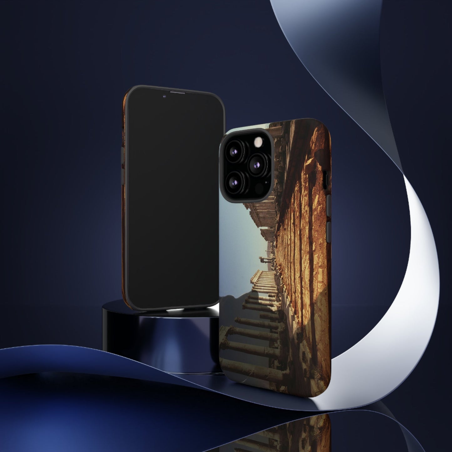 Traiano in the Colonnade of Apamea Phone Cases