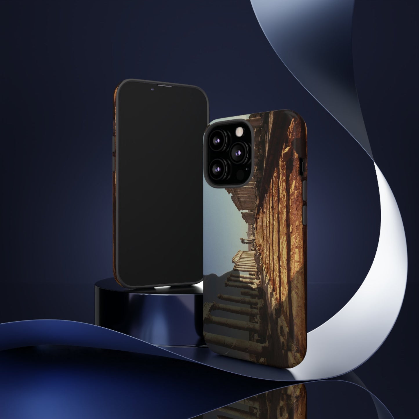 Traiano in the Colonnade of Apamea Phone Cases