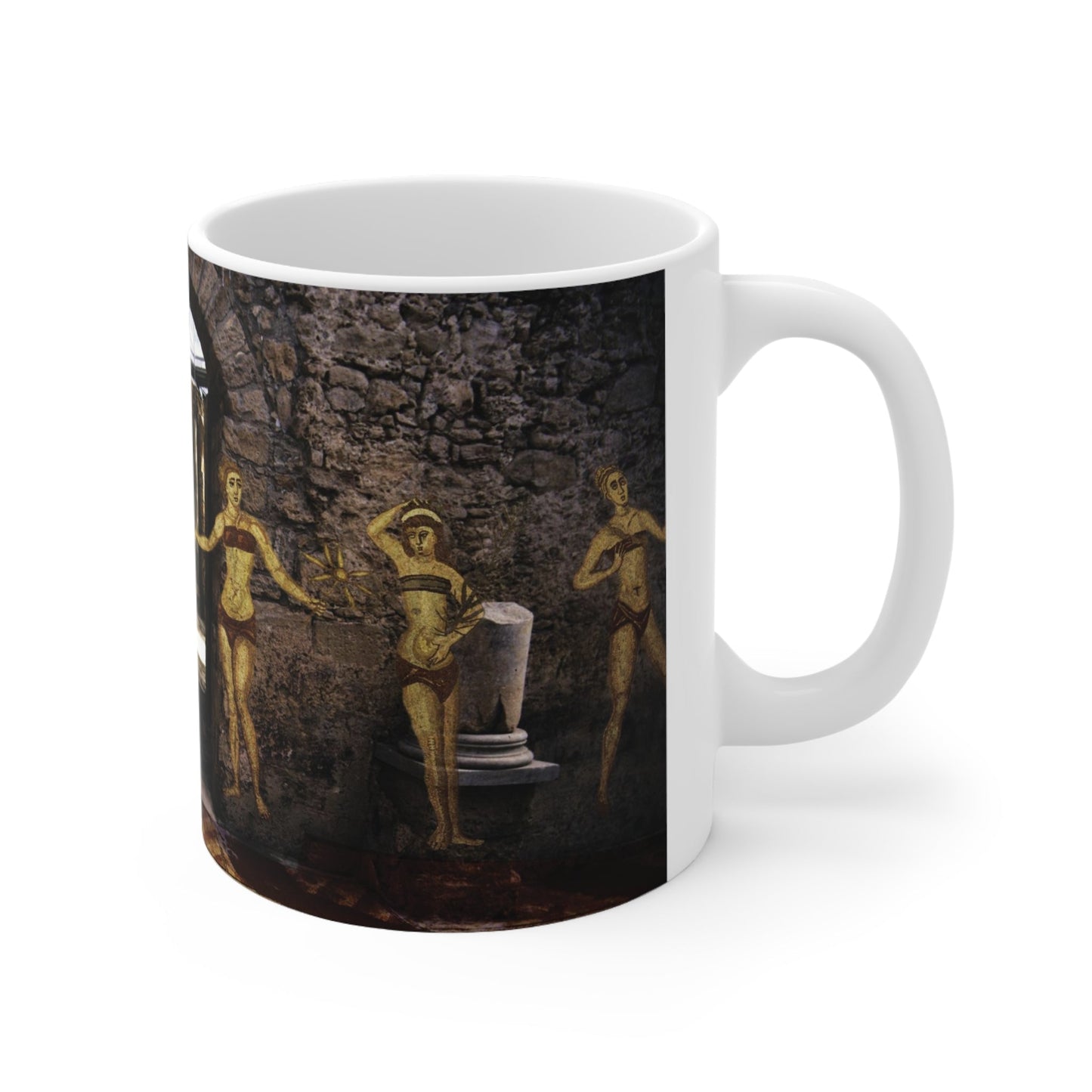 Mosaics of the Thermal Baths of Villa Armerina Mug 11oz