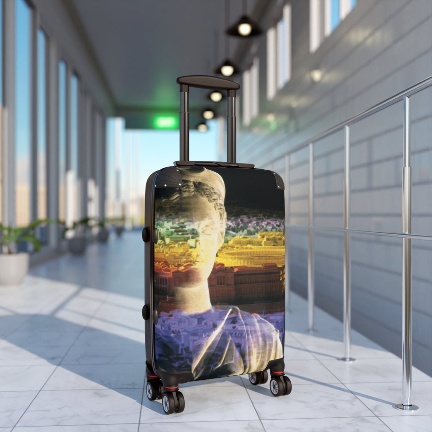 Diana Oversees Rome Travel Luggage - Divine Guardian Suitcase