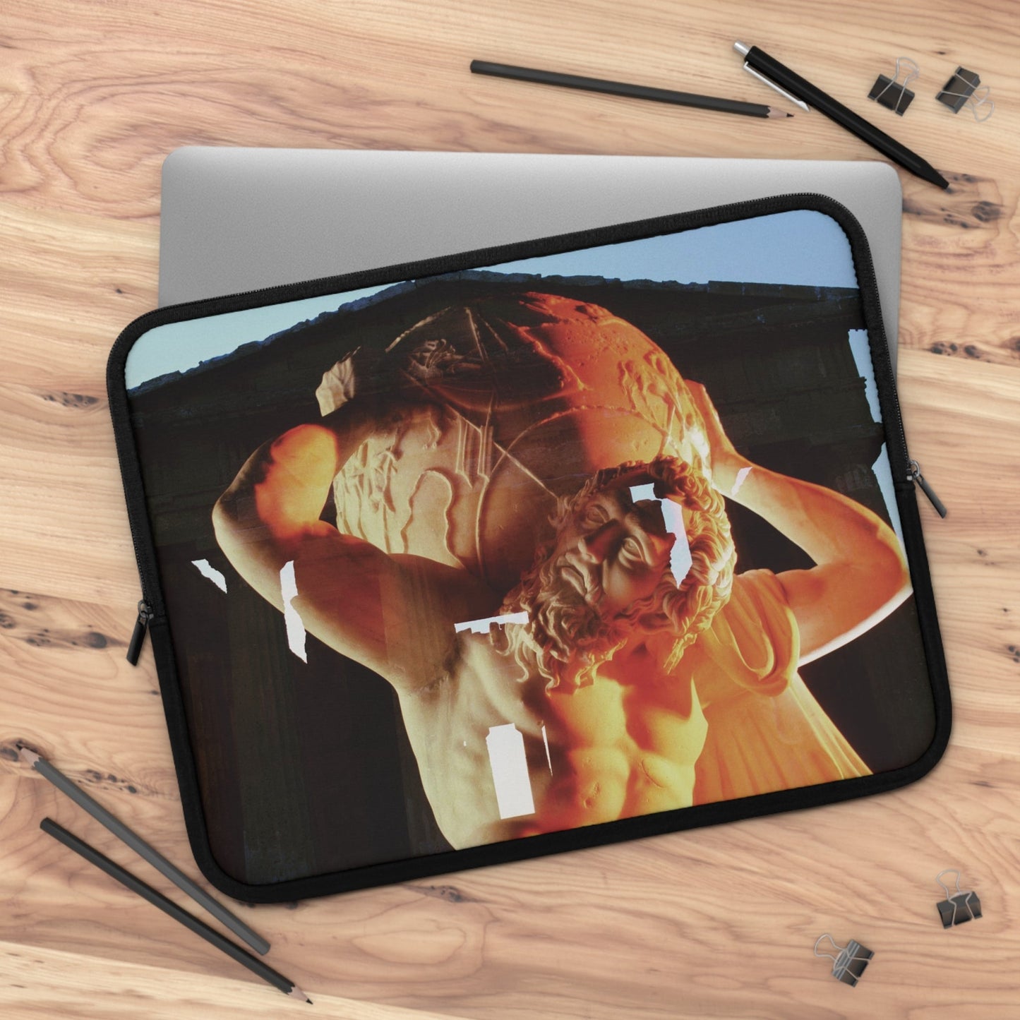 Atlas & Temple Of Neptune Laptop Sleeve