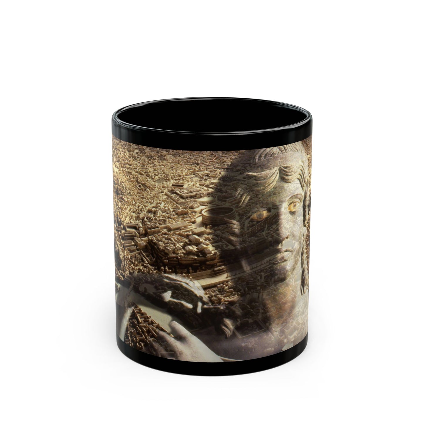 The Muse of Rome 11oz Black Mug