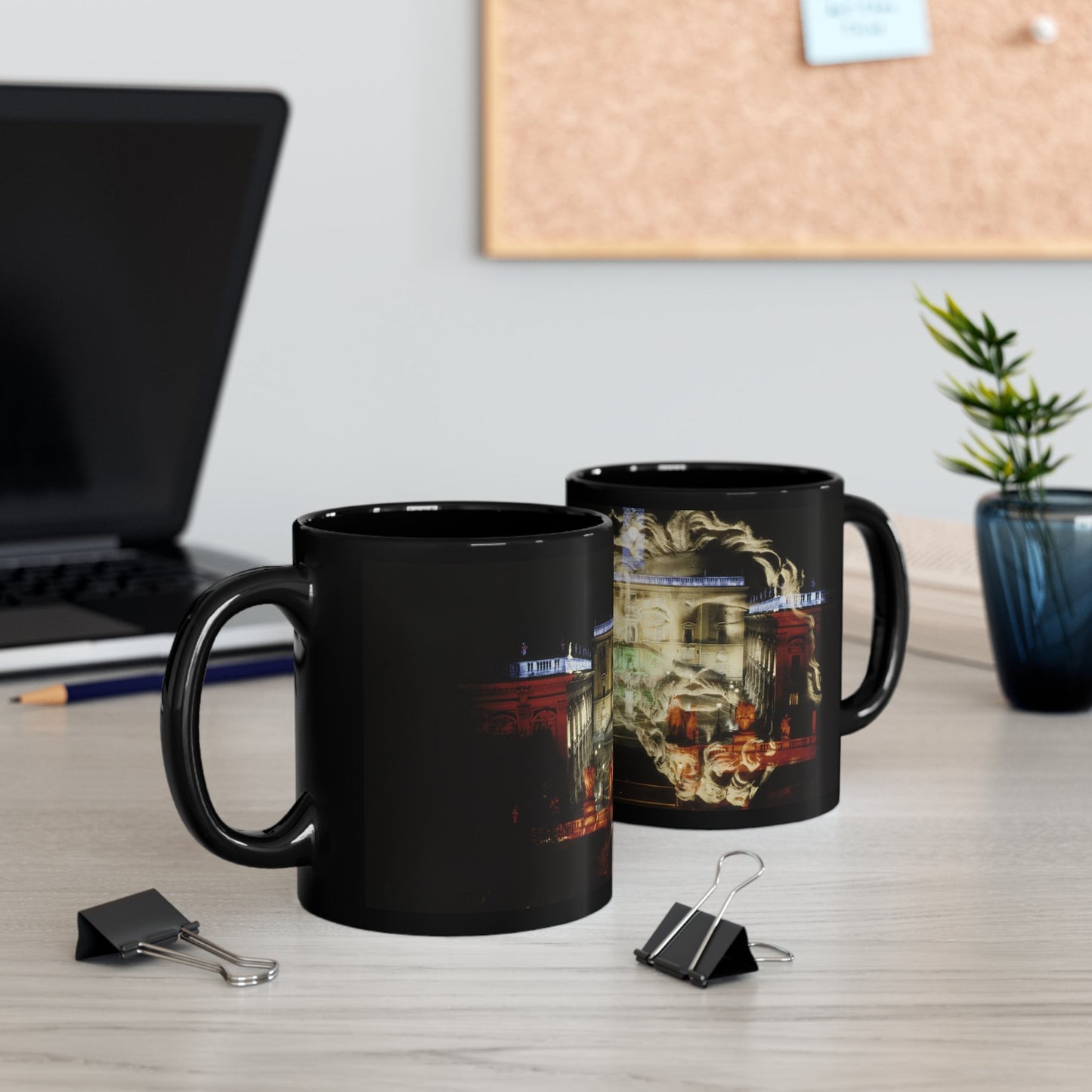Capitoline Jupiter Black Mug - Divine Cultural Heritage Coffee Cup