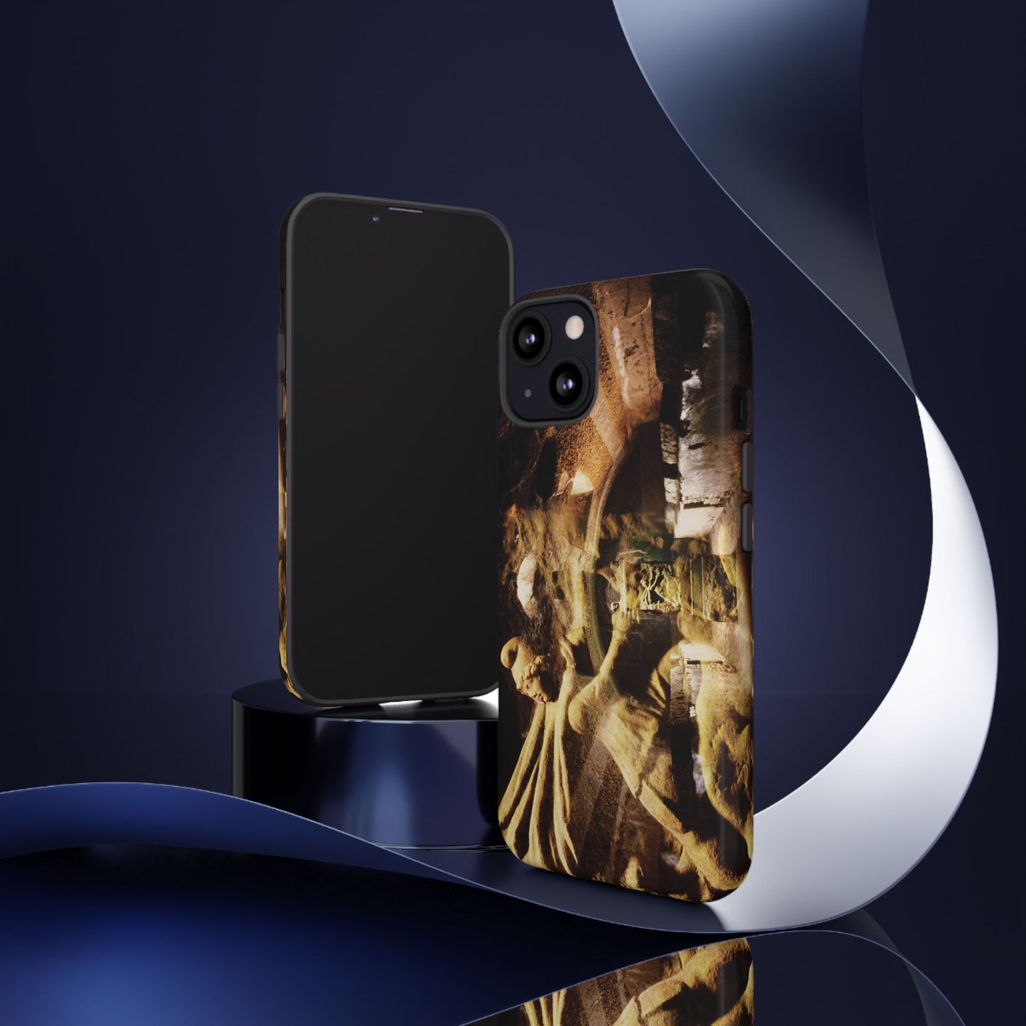 Mithras in his mithraeum of ancient Ostia Phone Cases