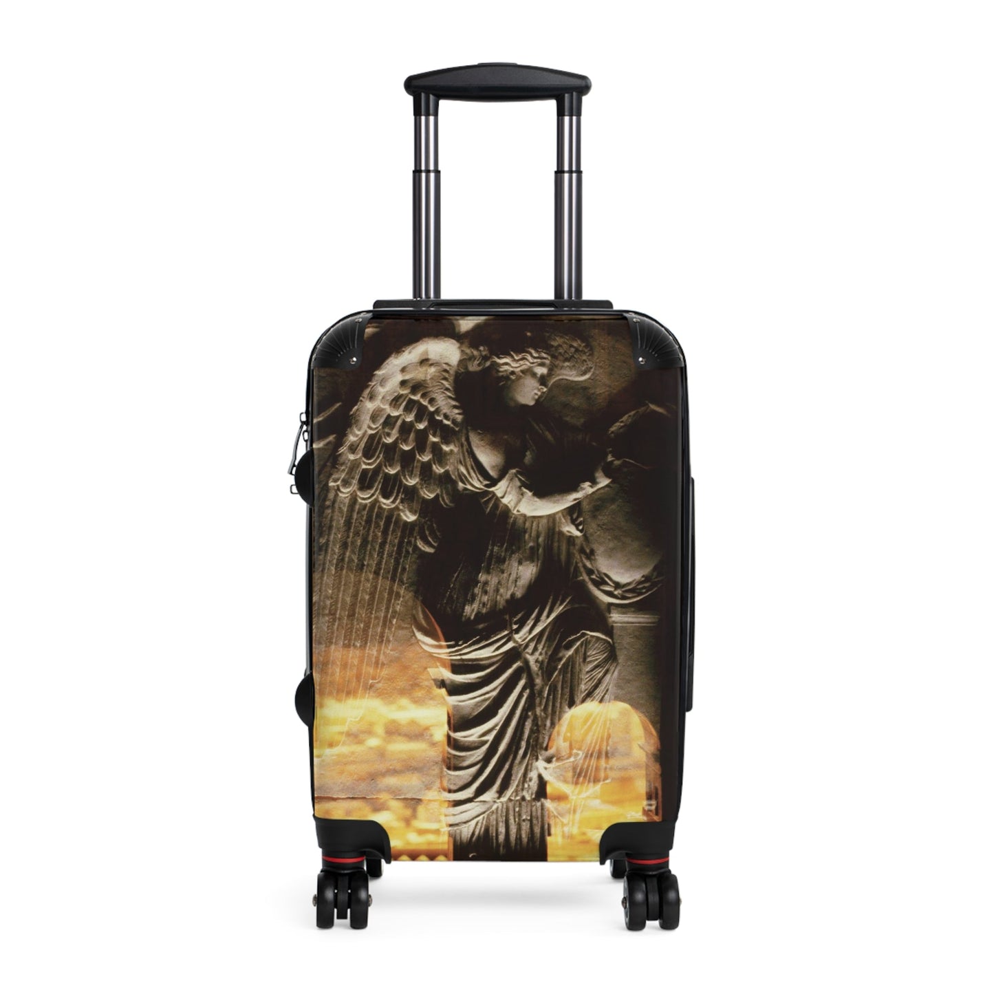 Arch of Victory travel luggage by Storaro Art Collection - Roman triumphal arch with winged Victory relief in golden sunset atmosphere on premium travel suitcase