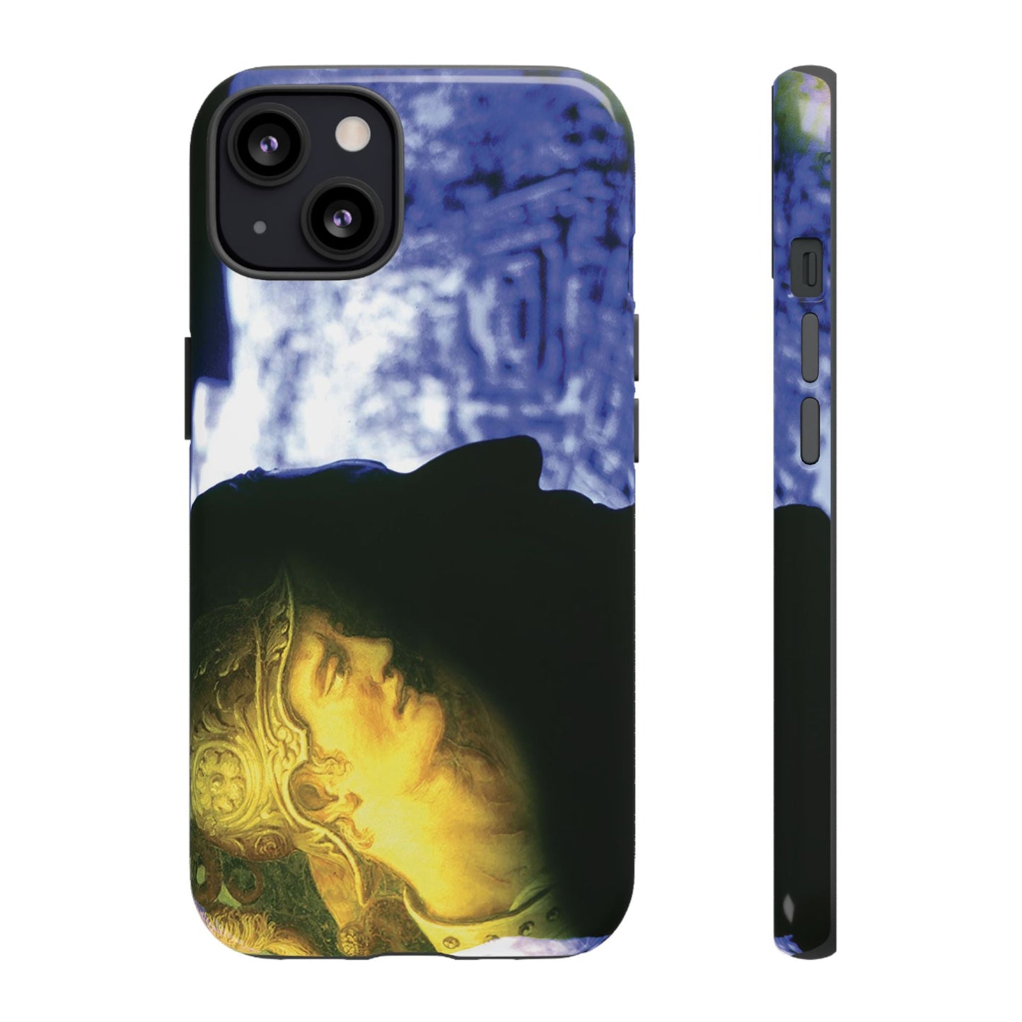 Attack on Rome phone case by Storaro Art Collection - Roman warrior silhouette with ethereal blue atmosphere in durable mobile protection