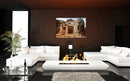 Hadrian's Market in Petra acrylic print by Storaro Art Collection - Roman emperor with Petra market architecture in rose-gold sandstone in luminous premium wall art