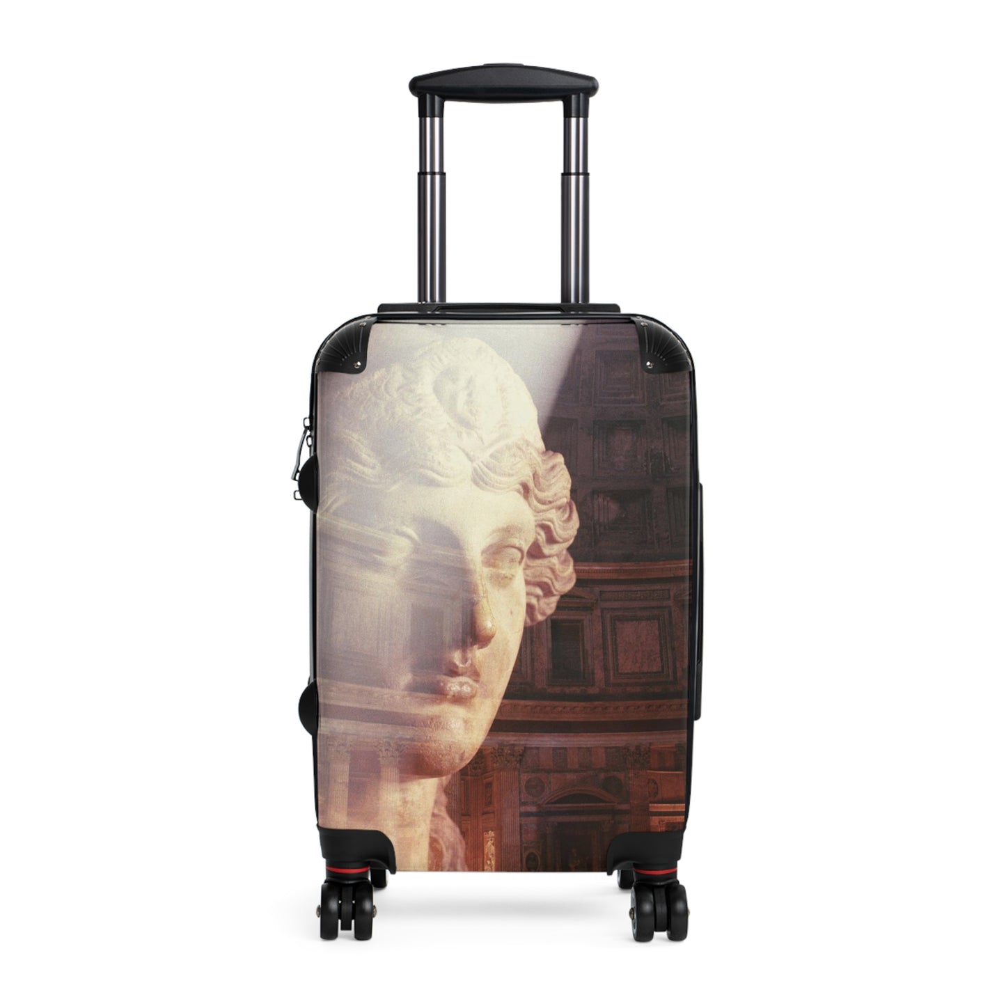 Rome Goddess in the Pantheon travel luggage by Storaro Art Collection - Classical goddess with Pantheon dome in celestial light on premium travel gear