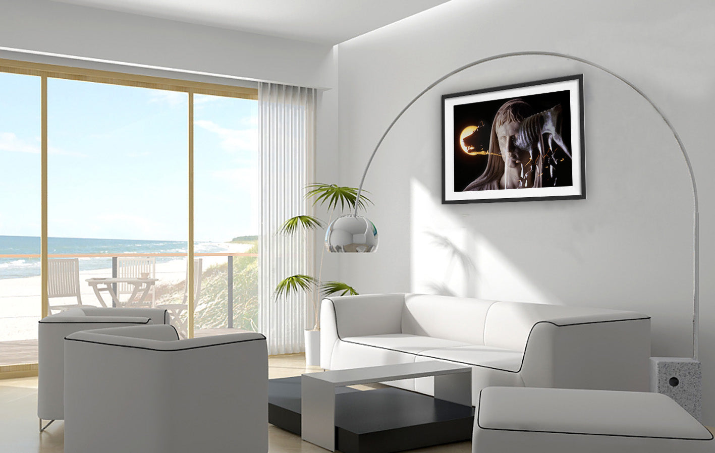 The Rome of Augustus photo print by Storaro Art Collection - Imperial Roman sculpture with golden lighting in fine art photography print