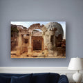 Adriano's Market acrylic print by Vittorio Storaro on a dusty blue-grey wall