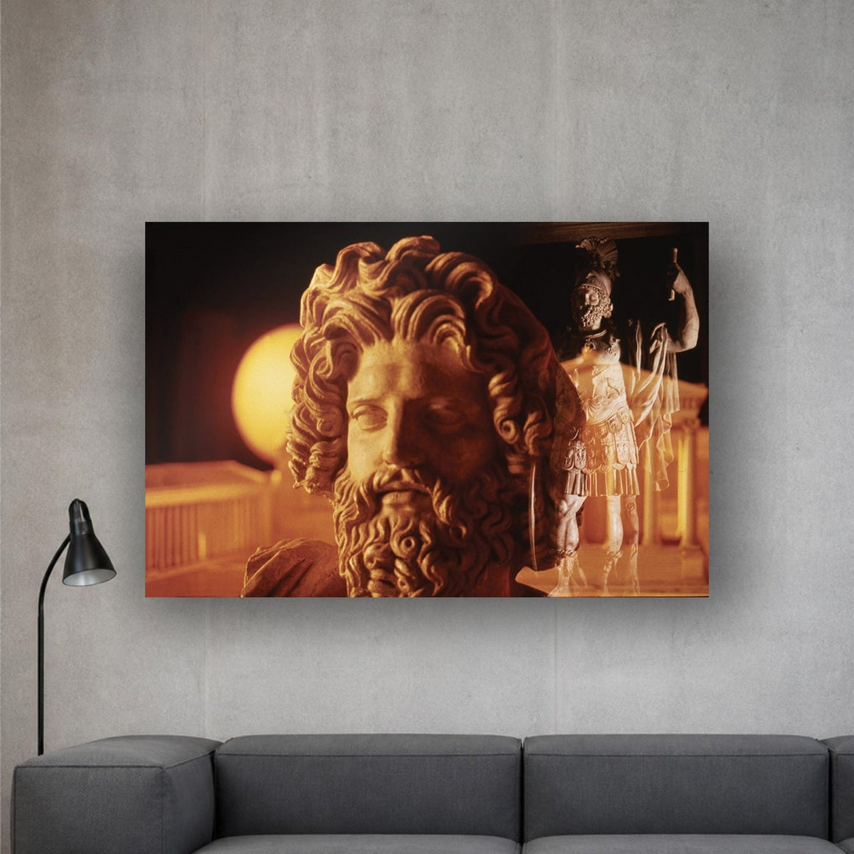 Jupiter & Mars acrylic print by Vittorio Storaro on a light grey concrete wall