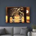 Arch of Victory acrylic print by Vittorio Storaro on a slate blue wall