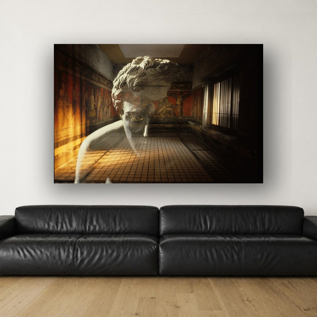 The Villa dei Mysteries acrylic print by Vittorio Storaro on a gallery white wall