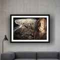 Rome and Its Capitoline Jupiter framed photo print by Vittorio Storaro on a light grey concrete wall