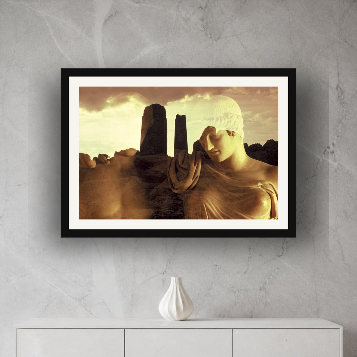 The Tragedy of Oreste & Elettra framed photo print by Vittorio Storaro on a grey marble wall