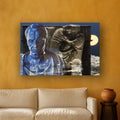 Arc de Triomphe Idealized for Julius Caesar acrylic print by Vittorio Storaro on an ochre plaster wall