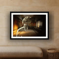 The Villa dei Mysteries framed photo print by Vittorio Storaro on a sand limestone wall