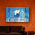 The Ideal City acrylic print by Vittorio Storaro on a burnt orange plaster wall