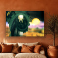 Romulus Deified as Quirino acrylic print by Vittorio Storaro on a terracotta plaster wall