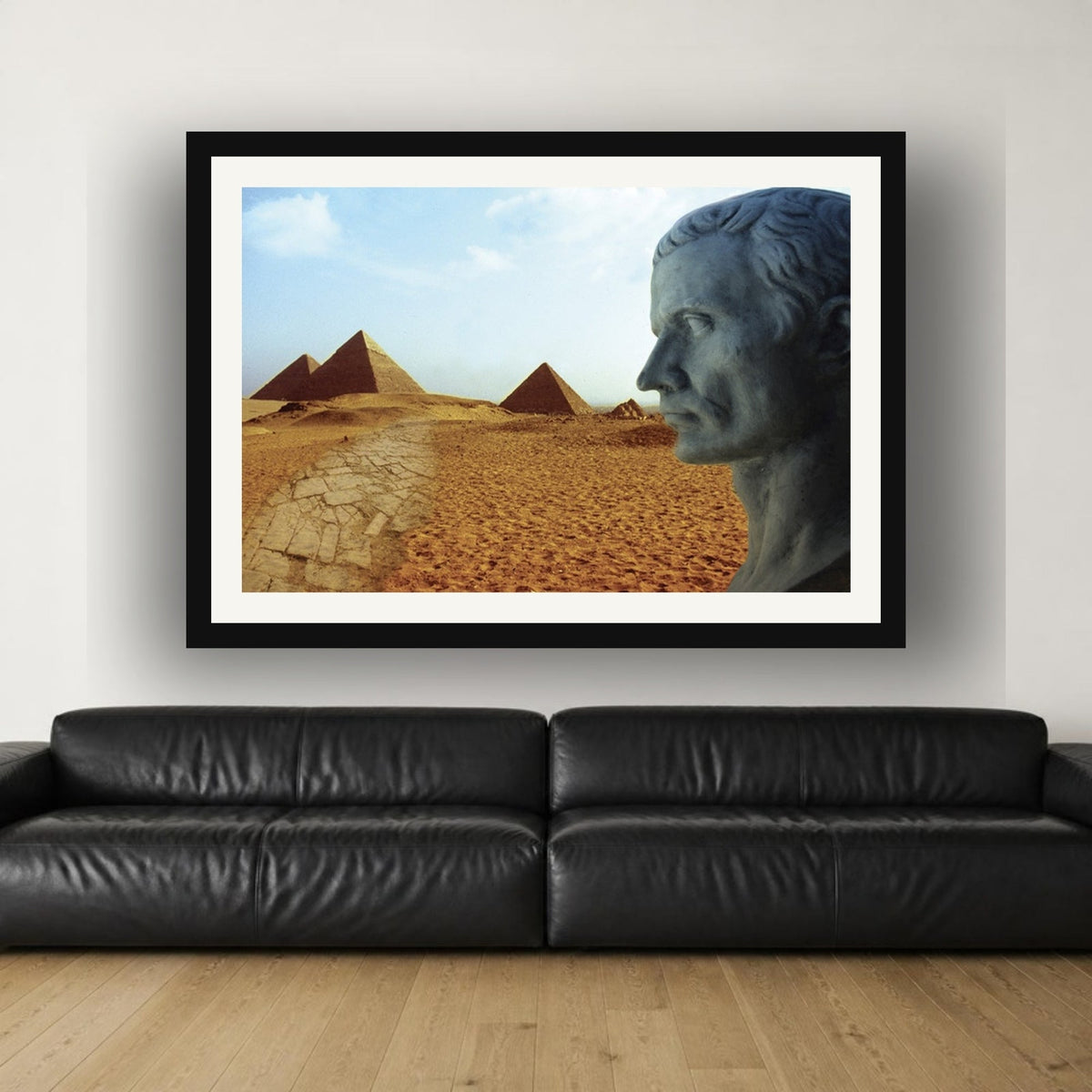 The Imperial Ways of Rome in Egypt framed photo print by Vittorio Storaro on a gallery white wall