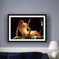 Dying Gaul framed photo print by Vittorio Storaro on a dusty blue-grey wall