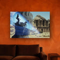 Petra acrylic print by Vittorio Storaro on a burnt orange plaster wall