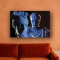 Julius Caesar and Venus canvas print by Vittorio Storaro on a peach plaster wall
