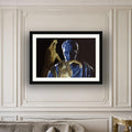 Julius Caesar and the Dying Galata framed photo print by Vittorio Storaro on an ivory panelled wall