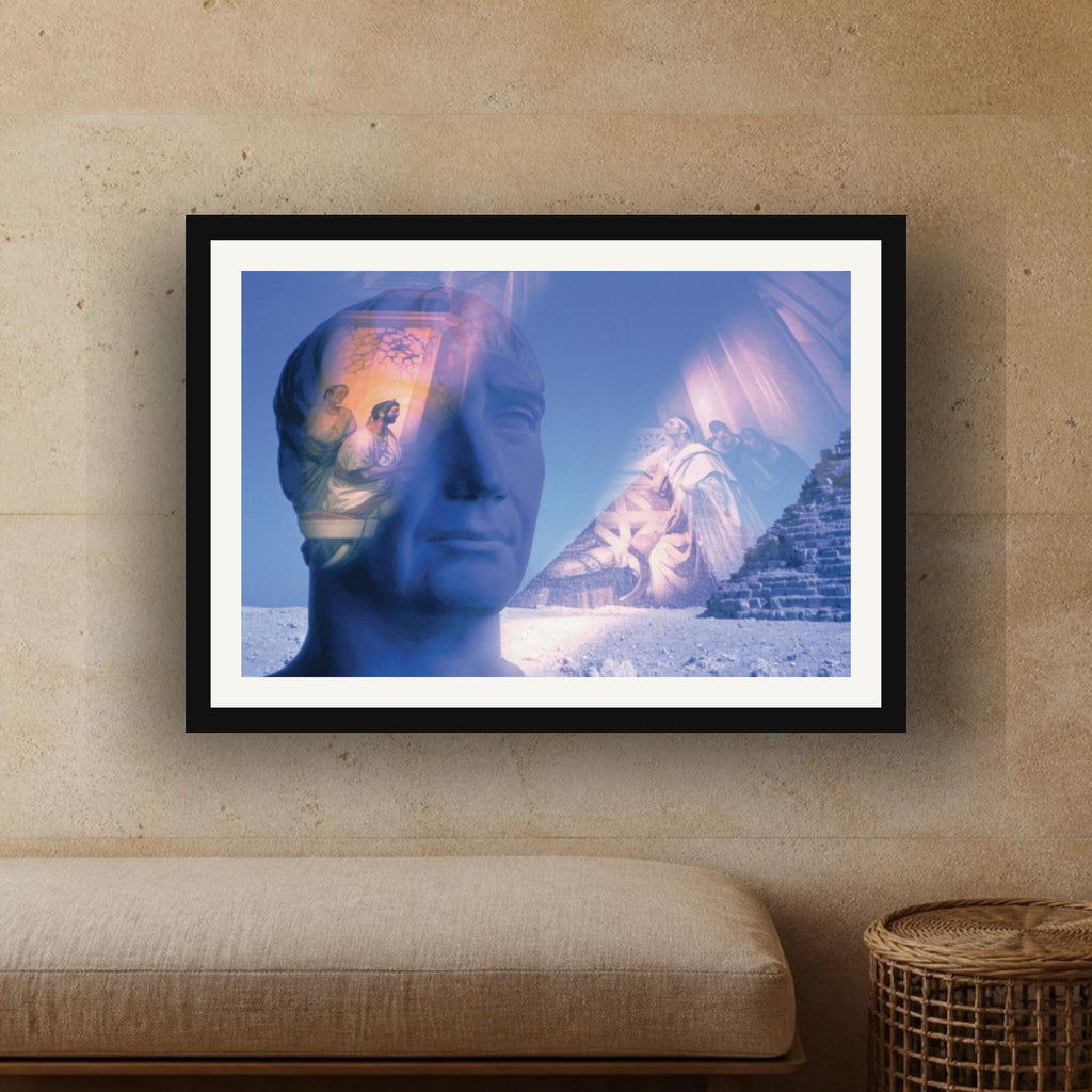 Perpetual Edict framed photo print by Vittorio Storaro on a sand limestone wall