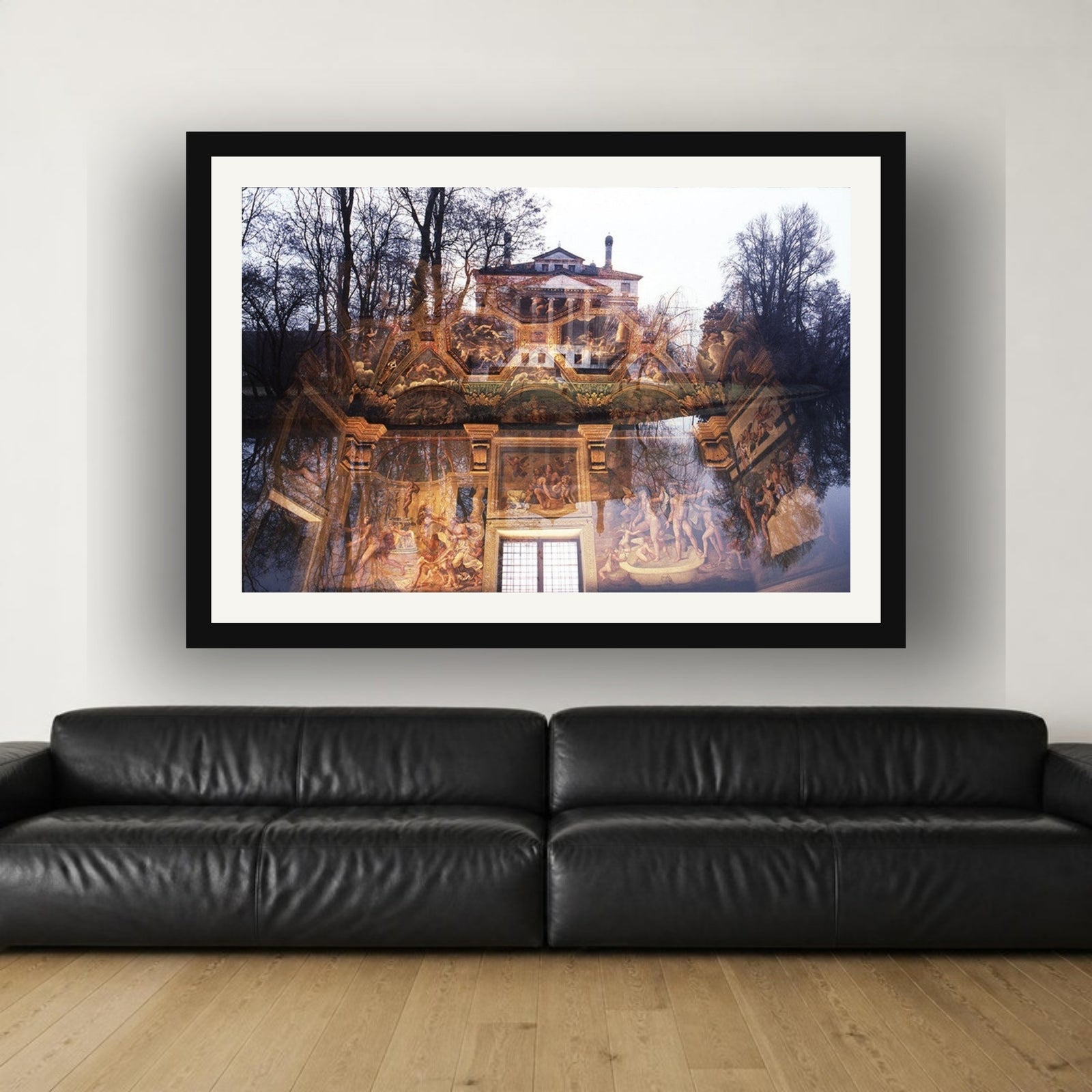 Photograph print by Vittorio Storaro of Villa Foscari, La Malcontenta, Palladio's villa in Mira near Venice, Italy.