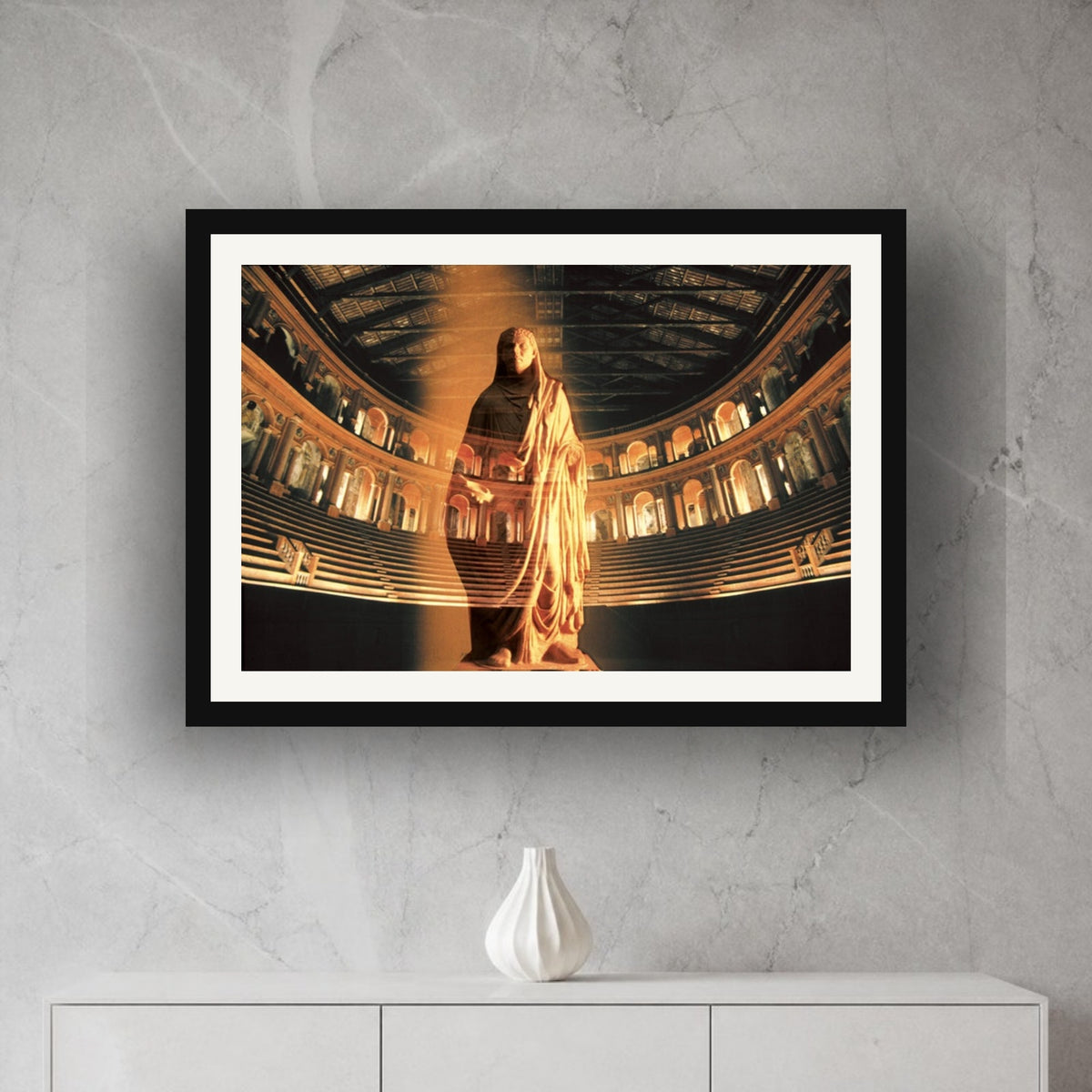 Maxentius framed photo print by Vittorio Storaro on a grey marble wall