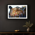 The Fall of the Titans framed photo print by Vittorio Storaro on a charcoal black wall