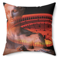 Mars Ultor On The Colosseum Throw Pillow, 16x16, One Sided