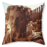 Septimius Severus In Leptis Magna Throw Pillow, 16x16, One Sided