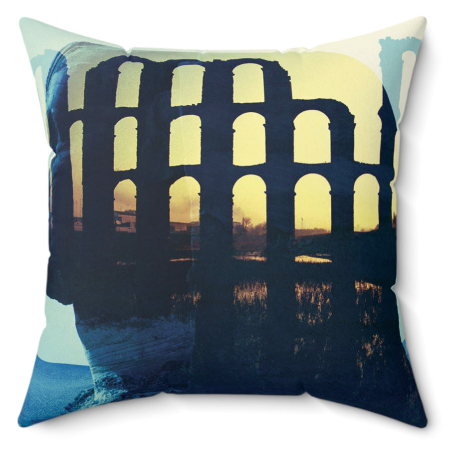 The Ages Of Man Throw Pillow, 16x16, One Sided