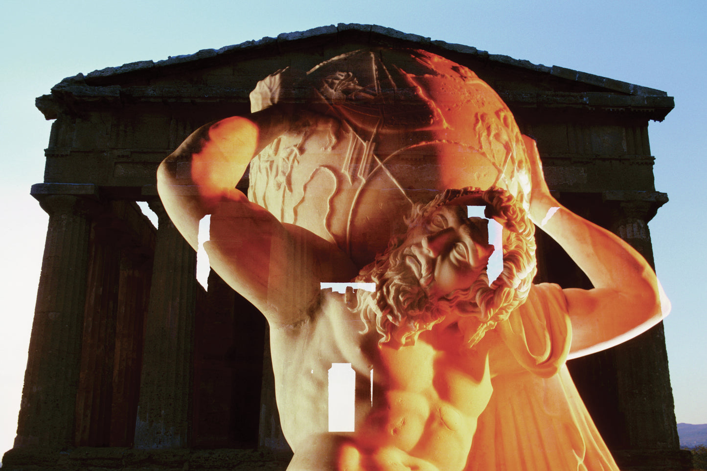 Atlas & Temple of Neptune Photo Print