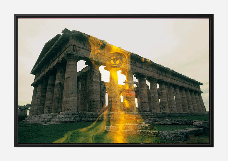 Dionysus and His Temple Canvas Print - Greek Sacred Architecture