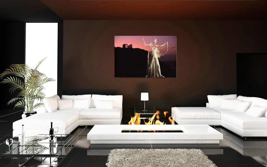 Minerva & Her Temple acrylic print by Vittorio Storaro, from the La Civiltà Romana collection