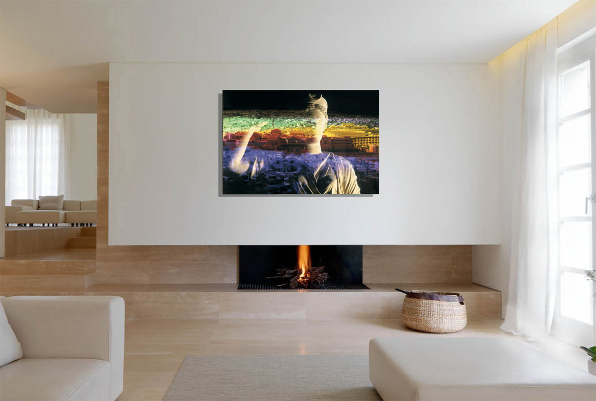 Diana Oversees Rome Acrylic Print - Spectral Guardian