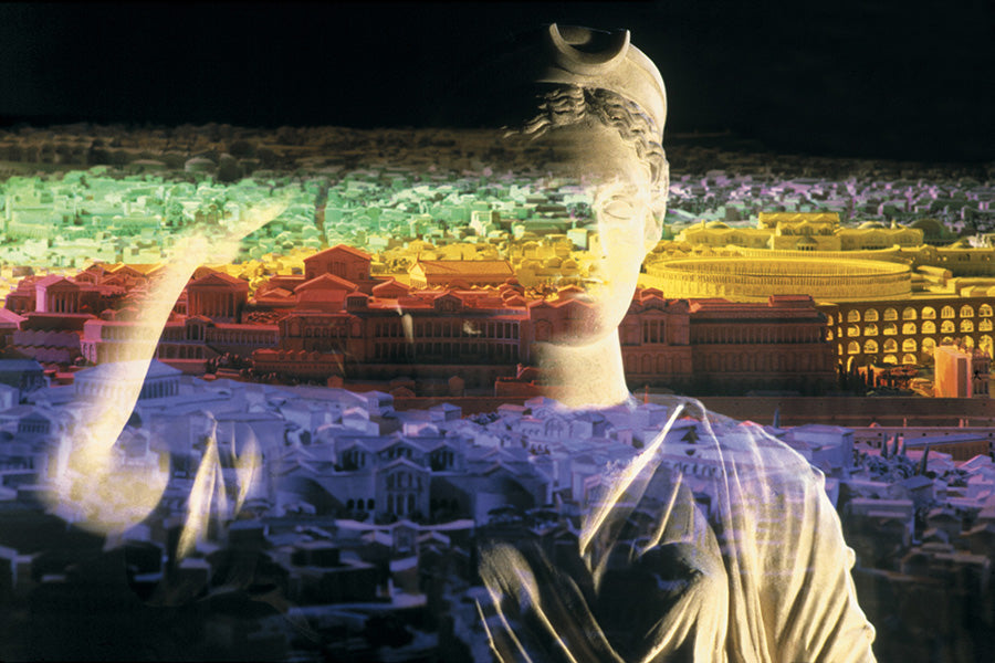 Diana Oversees Rome Acrylic Print - Spectral Guardian