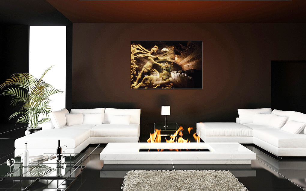 Mithras In His Mithraeum of Ancient Ostia acrylic print by Vittorio Storaro, from the La Civiltà Romana collection