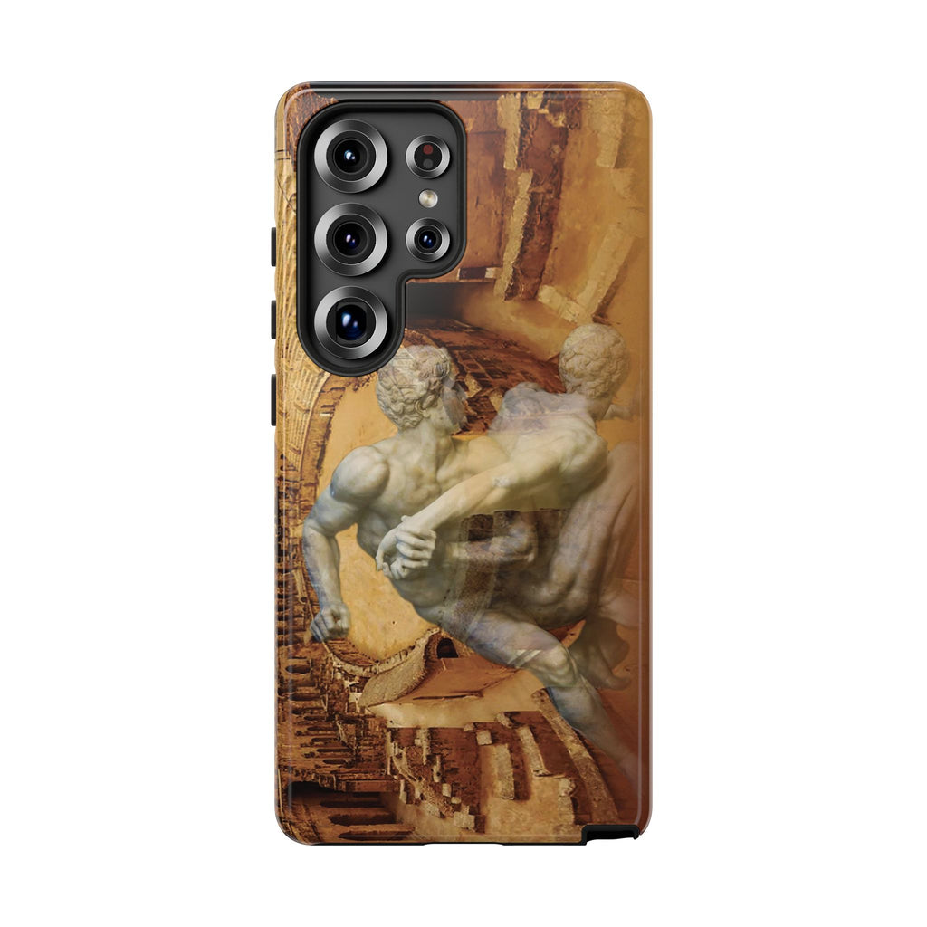 Amphitheater El Jem And The Uffizi Wrestlers phone case for Samsung Galaxy S25 Ultra by Vittorio Storaro, from the La Civiltà Romana collection