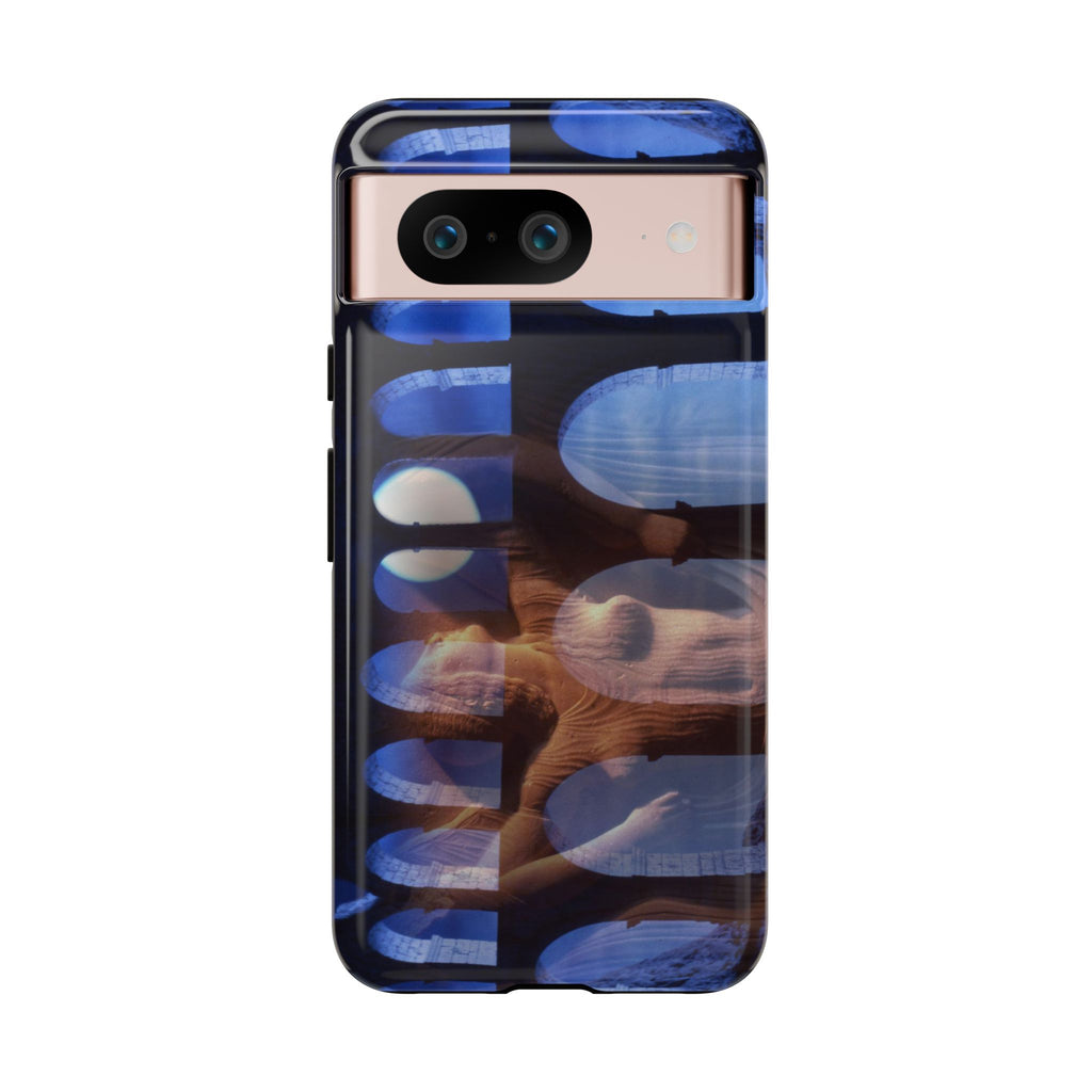 The Aqueduct and his Goddess phone case for Google Pixel 8 by Vittorio Storaro, from the La Civiltà Romana collection