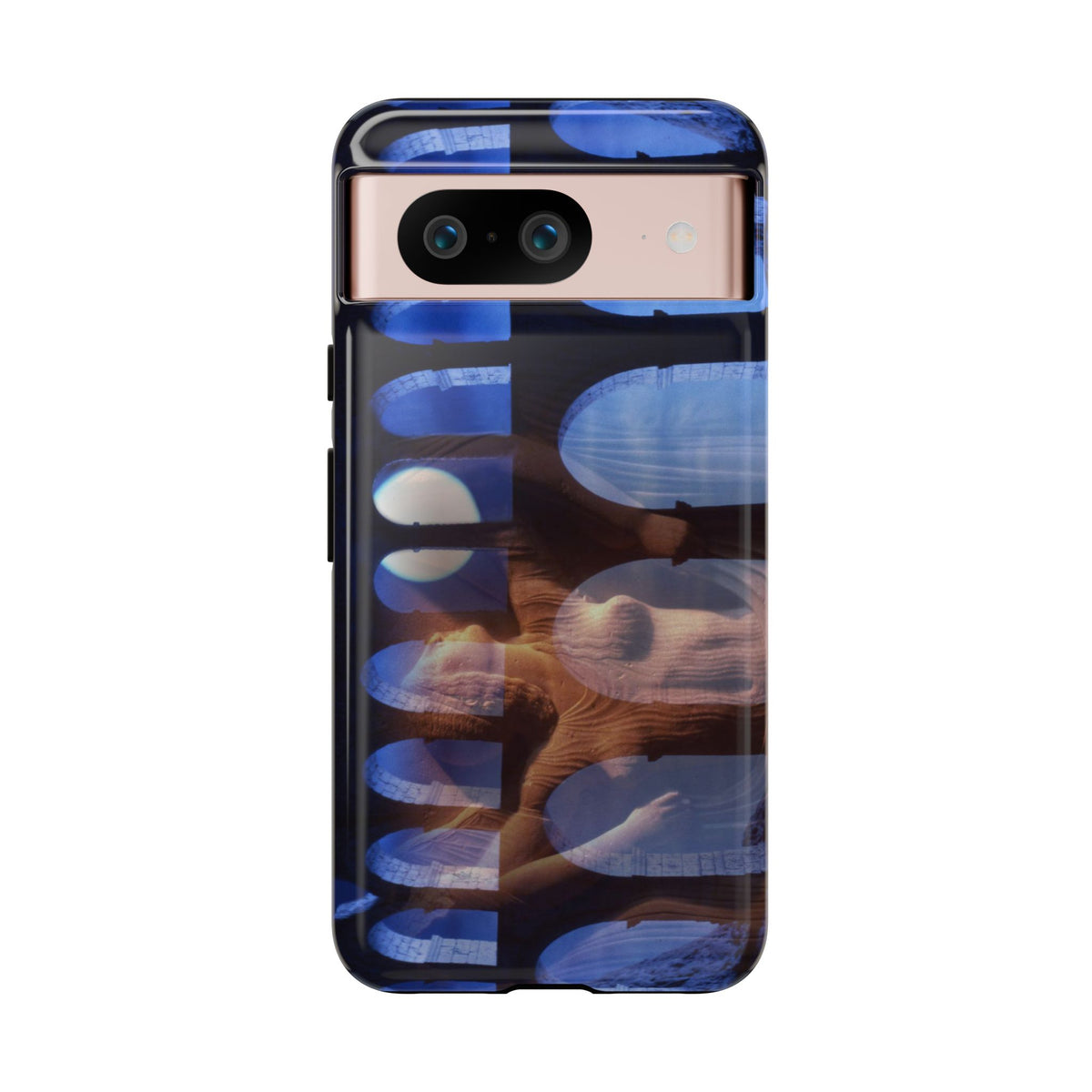 The Aqueduct and his Goddess phone case for Google Pixel 8 by Vittorio Storaro, from the La Civiltà Romana collection