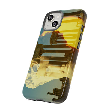 Augustus's Sun on Palmyra phone case for iPhone 14 by Vittorio Storaro, from the La Civiltà Romana collection